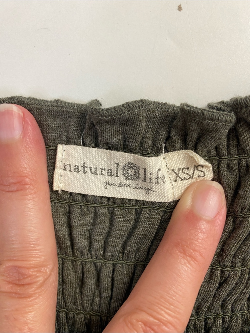 Natural Life Harper Knit Wide-Leg Jumpsuit Size XS/S Sage Green Stretch Boho - Picture 2 of 8